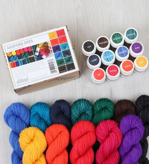 Ashford Wool Dye good Collection - 12 pack