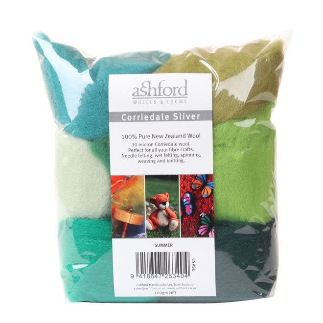 Ashford Corriedale Sliver Packs